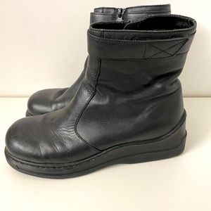 SALE! Esprit Black Platform Moto Boots. Sz 10